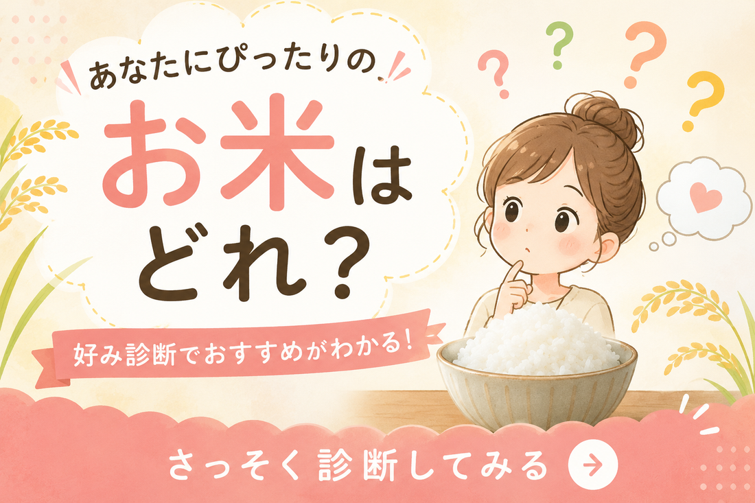 あなたにぴったりのお米は？好み診断でおすすめのブランド米を見つけよう！