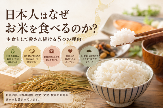 日本人はなぜ米を食べるのか？主食として相性がいい理由