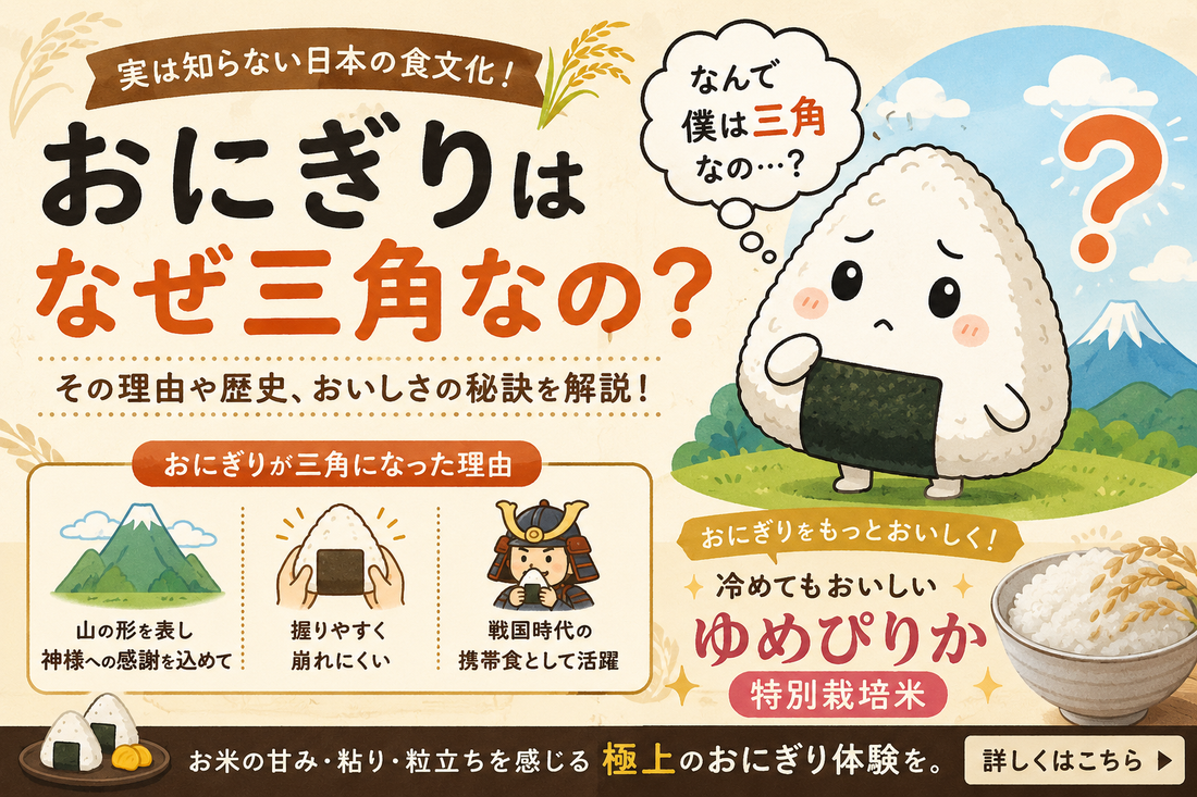 おにぎりはなぜ三角なの？実は知らない日本の食文化と、おいしいおにぎりを作る秘訣